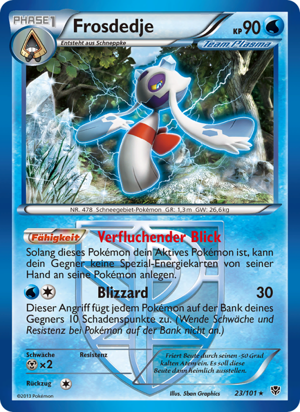 Frosdedje 23 — Plasma Blast (German Pokémon TCG card)