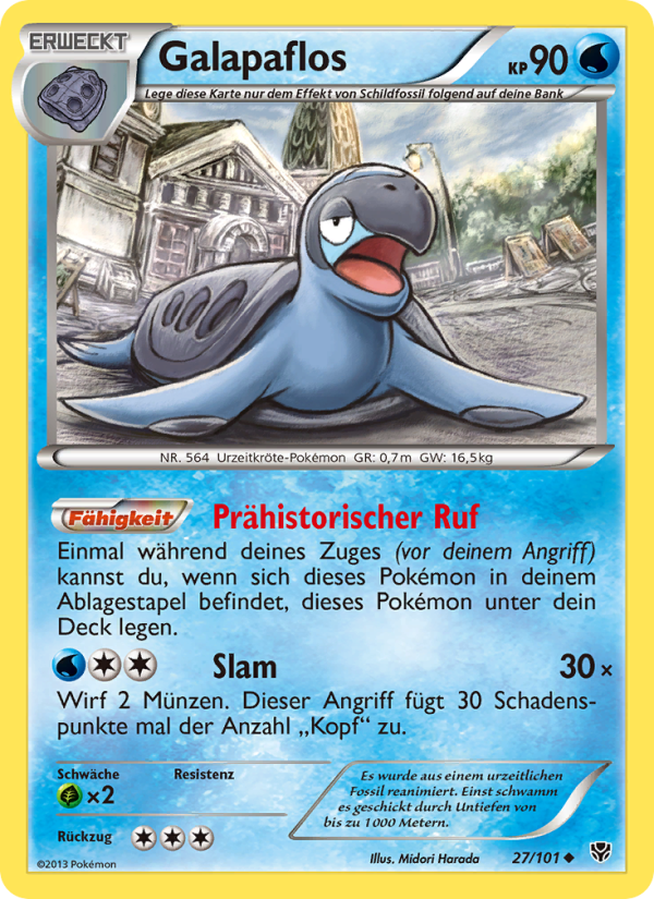 Galapaflos 27 — Plasma Blast (German Pokémon TCG card)