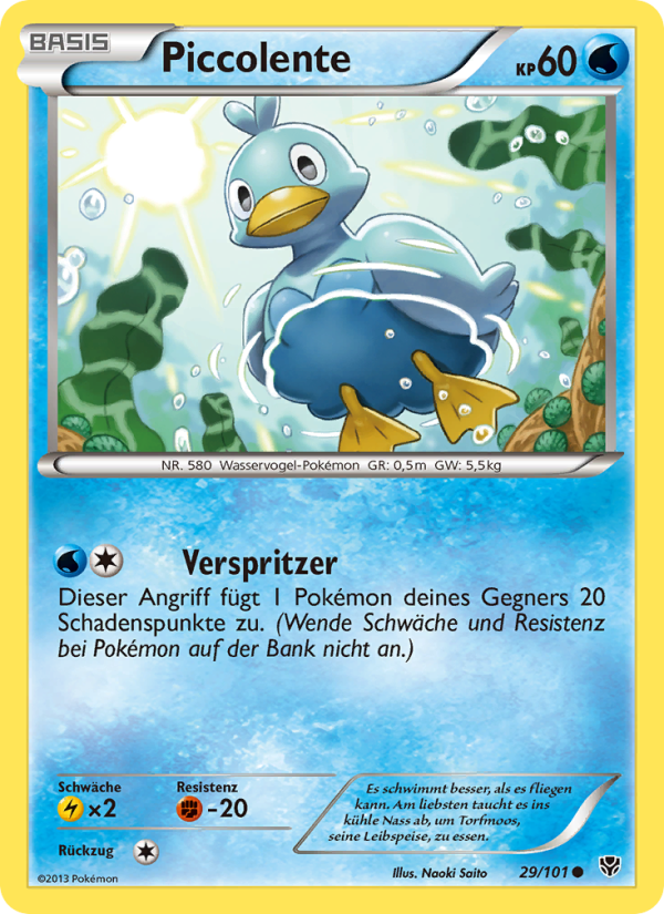 Piccolente 29 — Plasma Blast (German Pokémon TCG card)