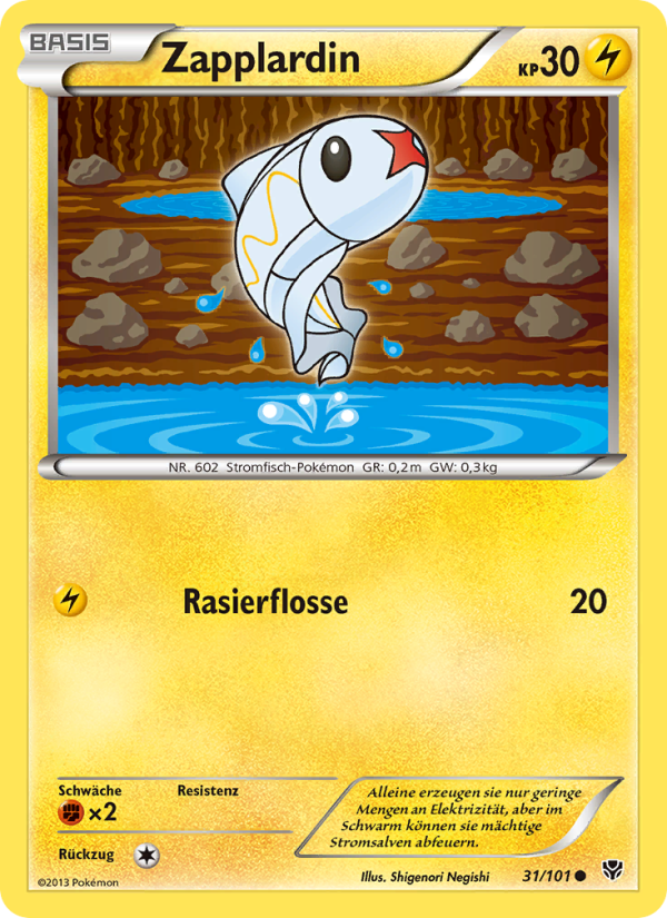 Zapplardin 31 — Plasma Blast (German Pokémon TCG card)