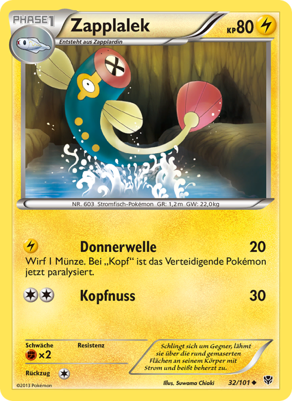 Zapplalek 32 — Plasma Blast (German Pokémon TCG card)