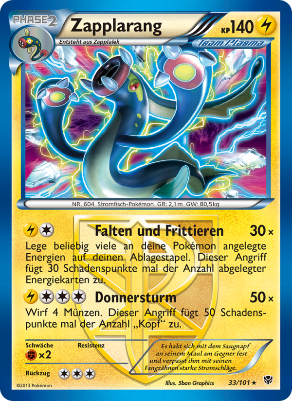 Zapplarang 33 — Plasma Blast (German Pokémon TCG card)