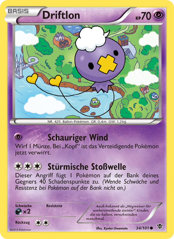 Driftlon 34 — Plasma Blast (German Pokémon TCG card)