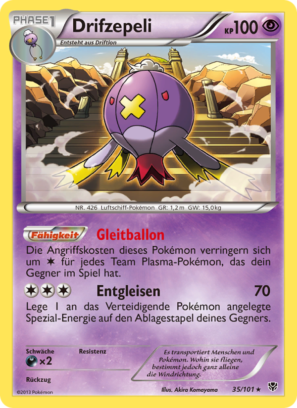 Drifzepeli 35 — Plasma Blast (German Pokémon TCG card)
