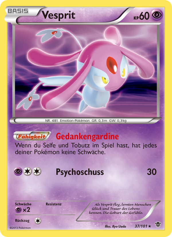 Vesprit 37 — Plasma Blast (German Pokémon TCG card)