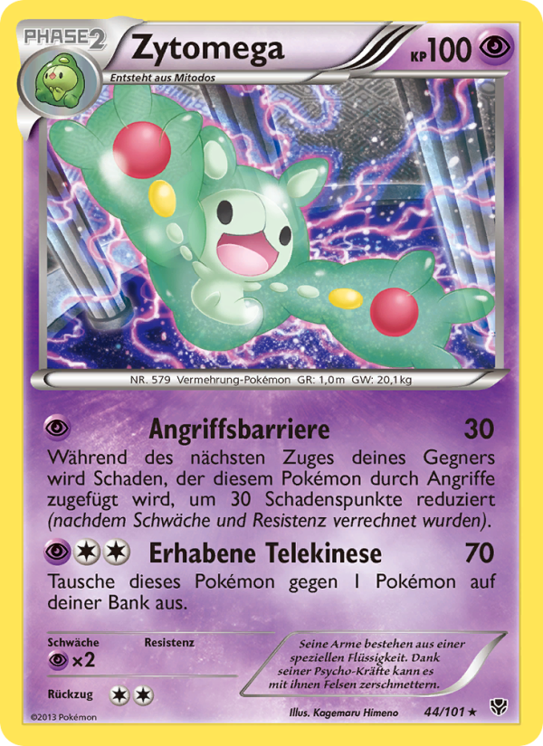 Zytomega 44 — Plasma Blast (German Pokémon TCG card)