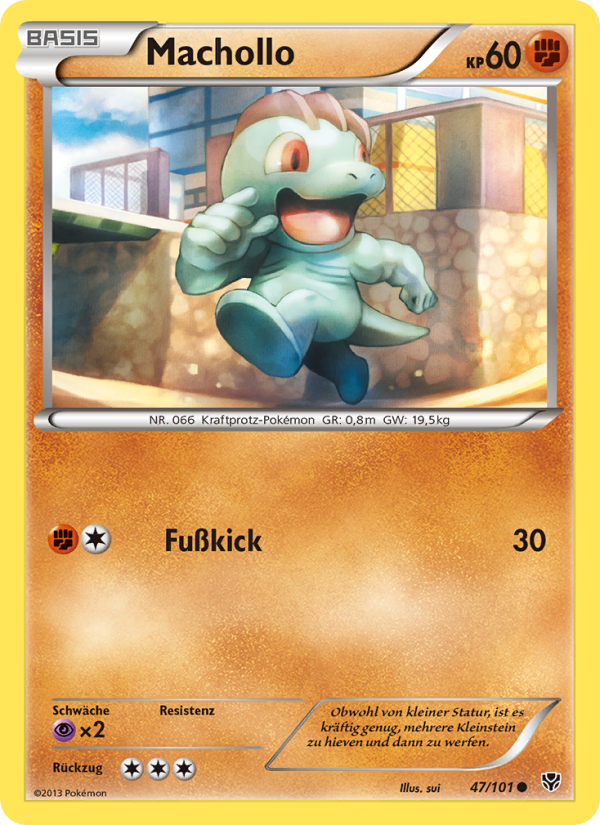 Machollo 47 — Plasma Blast (German Pokémon TCG card)