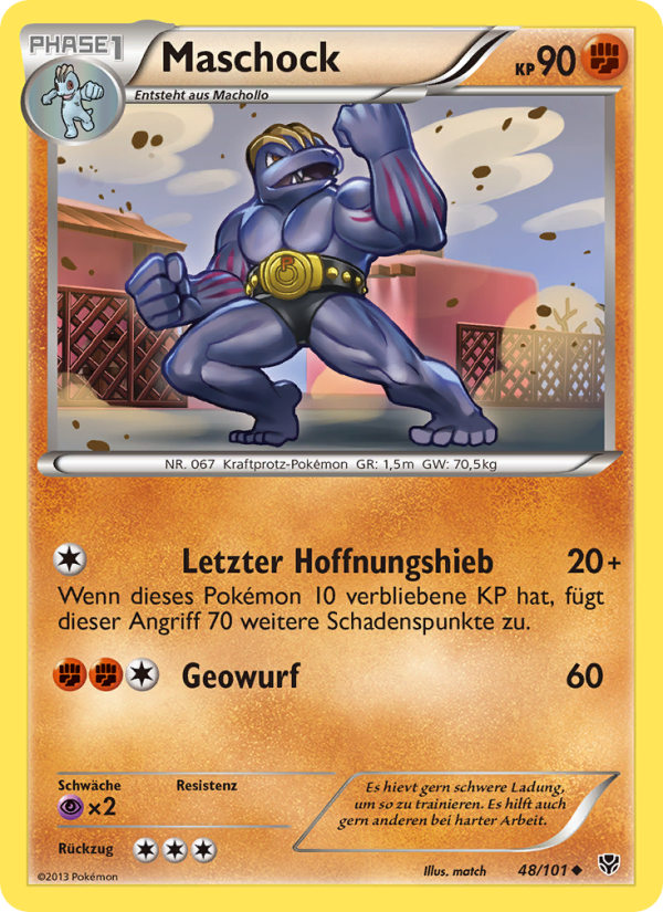 Maschock 48 — Plasma Blast (German Pokémon TCG card)