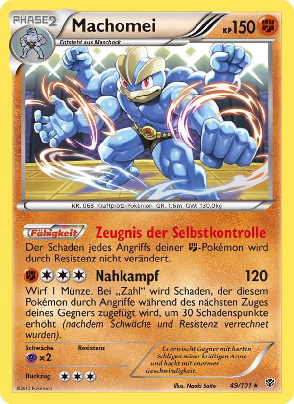 Machomei 49 — Plasma Blast (German Pokémon TCG card)