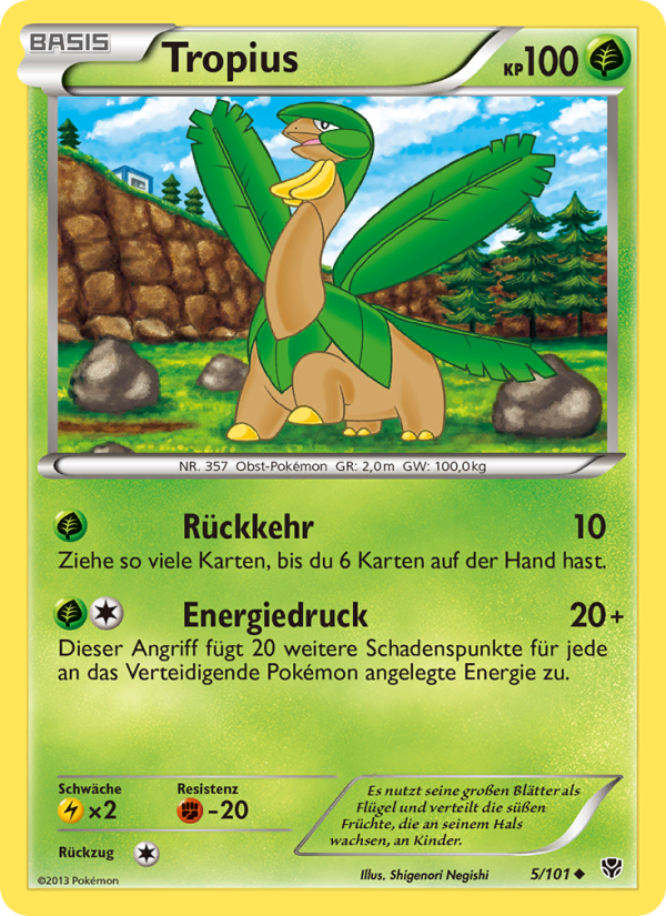 Tropius 5 — Plasma Blast (German Pokémon TCG card)