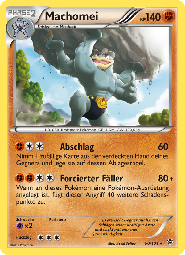 Machomei 50 — Plasma Blast (German Pokémon TCG card)