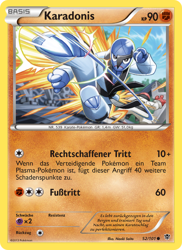Karadonis 52 — Plasma Blast (German Pokémon TCG card)