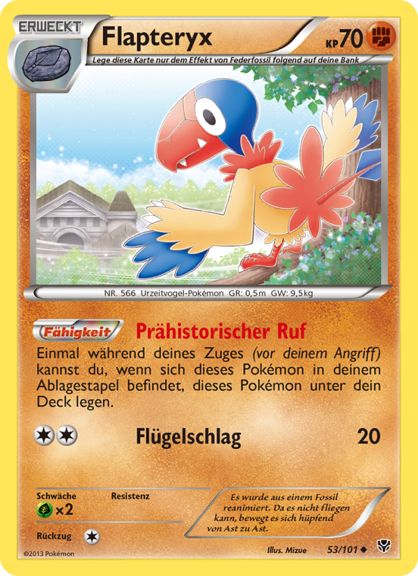 Flapteryx 53 — Plasma Blast (German Pokémon TCG card)