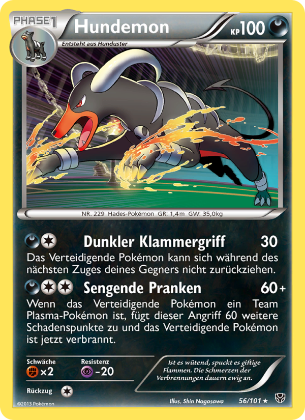 Hundemon 56 — Plasma Blast (German Pokémon TCG card)