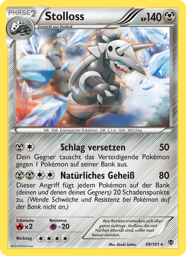 Stolloss 59 — Plasma Blast (German Pokémon TCG card)