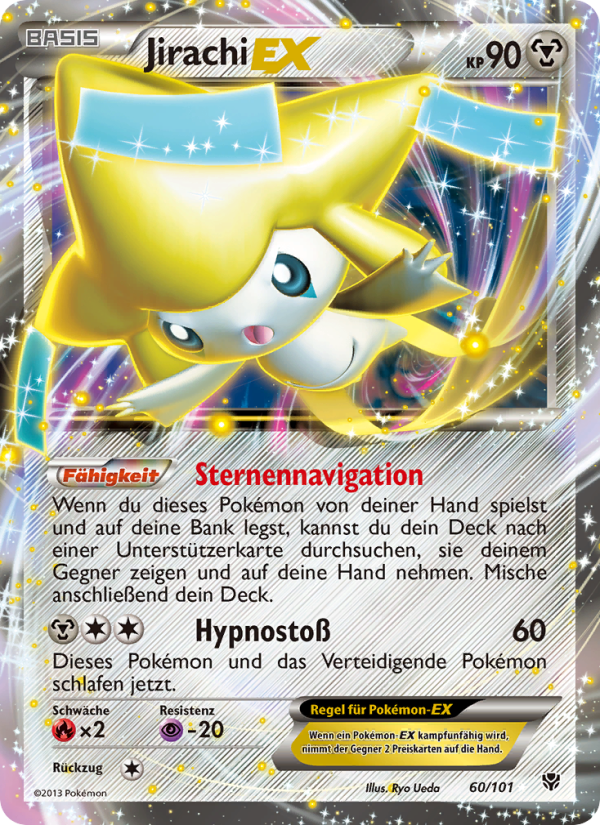 Jirachi-EX 60 — Plasma Blast (German Pokémon TCG card)