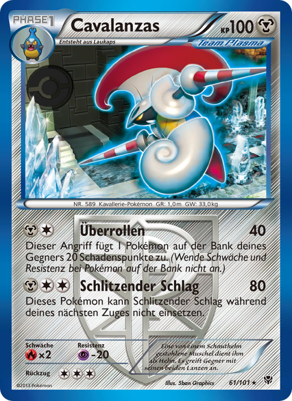 Cavalanzas 61 — Plasma Blast (German Pokémon TCG card)