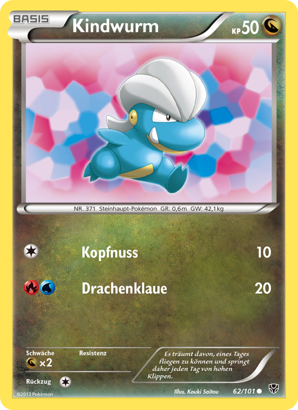 Kindwurm 62 — Plasma Blast (German Pokémon TCG card)