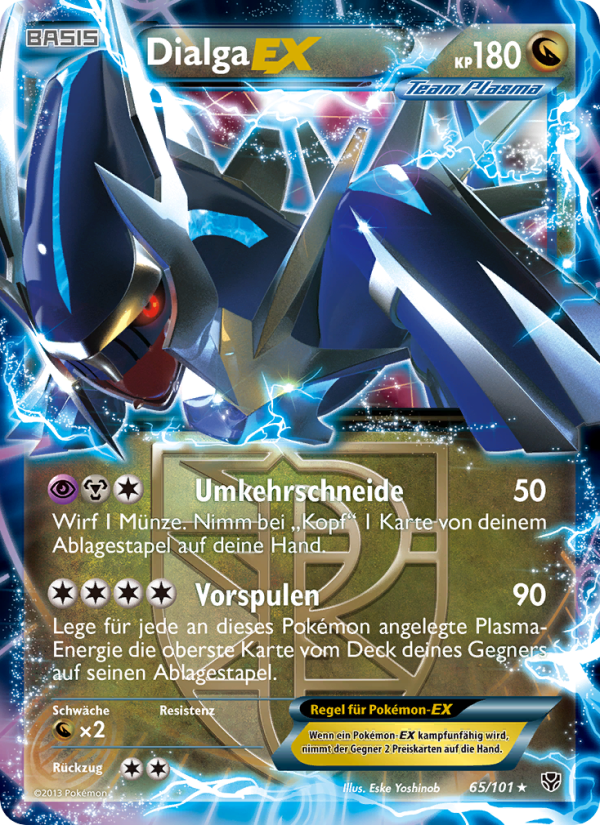 Dialga-EX 65 — Plasma Blast (German Pokémon TCG card)