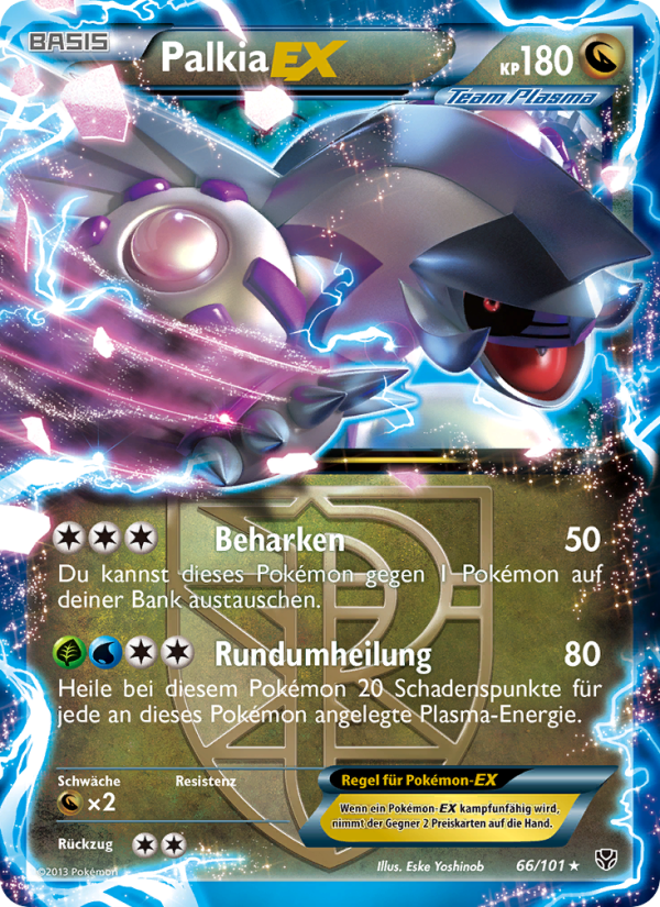 Palkia-EX 66 — Plasma Blast (German Pokémon TCG card)