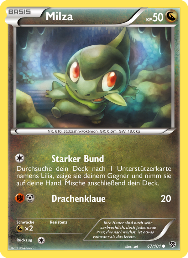 Milza 67 — Plasma Blast (German Pokémon TCG card)