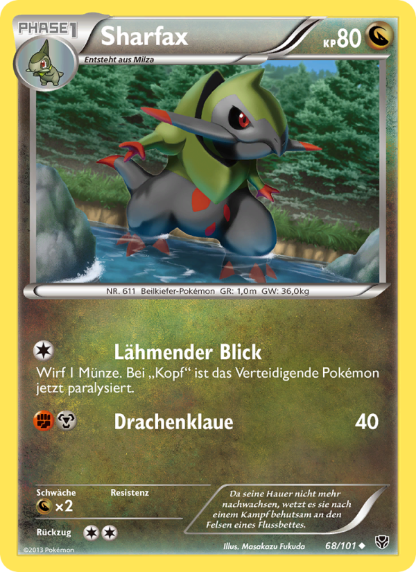 Sharfax 68 — Plasma Blast (German Pokémon TCG card)
