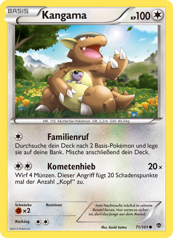 Kangama 71 — Plasma Blast (German Pokémon TCG card)