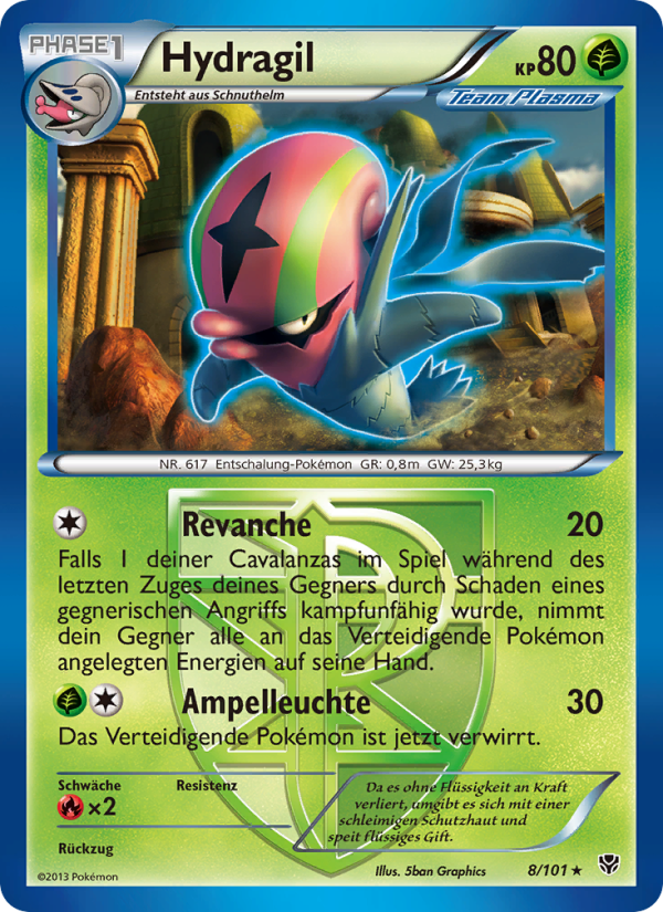 Hydragil 8 — Plasma Blast (German Pokémon TCG card)