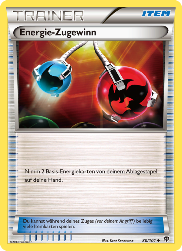 Energie-Zugewinn 80 — Plasma Blast (German Pokémon TCG card)