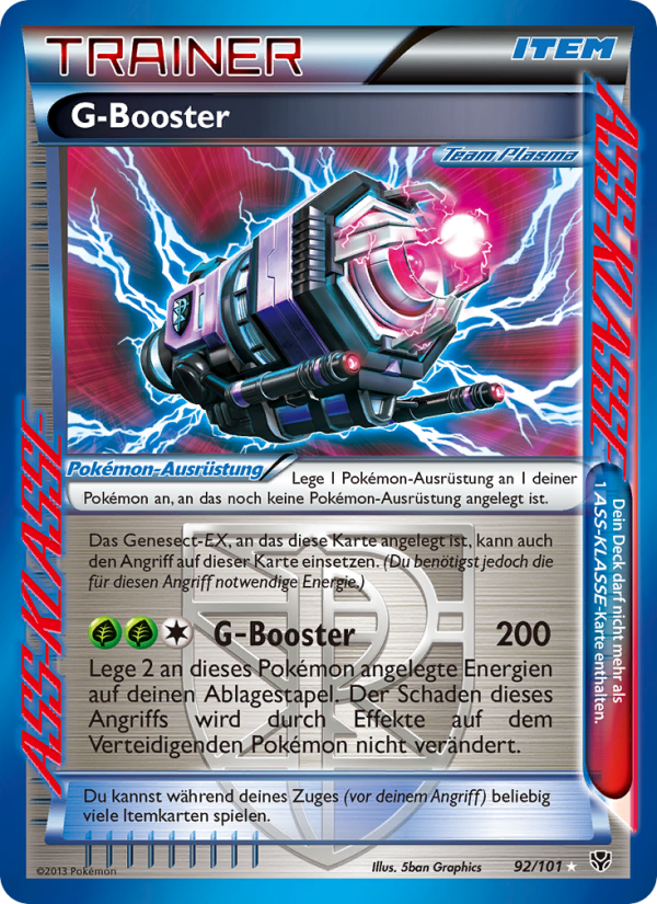 G-Booster 92 — Plasma Blast (German Pokémon TCG card)