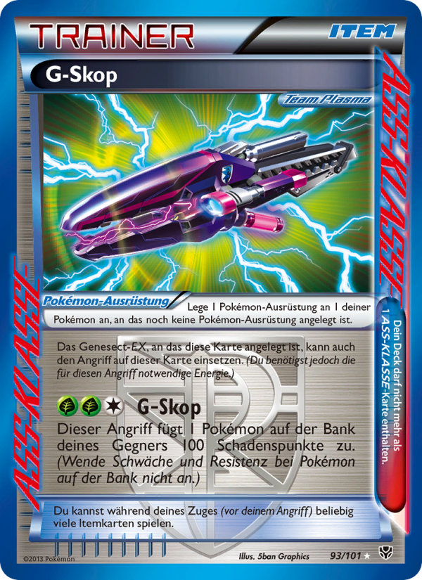 G-Skop 93 — Plasma Blast (German Pokémon TCG card)