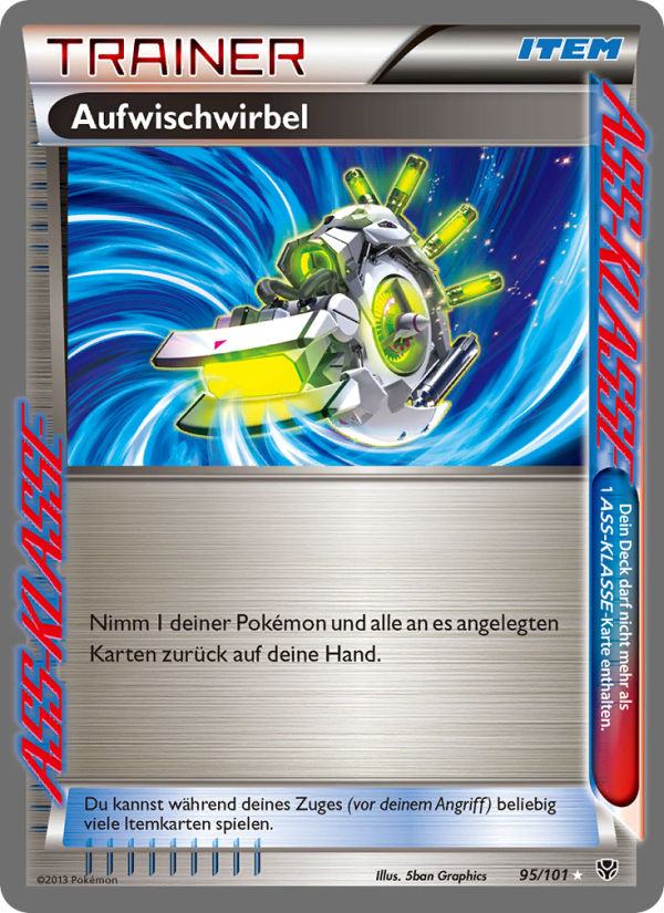 Aufwisch-Zyklon 95 — Plasma Blast (German Pokémon TCG card)