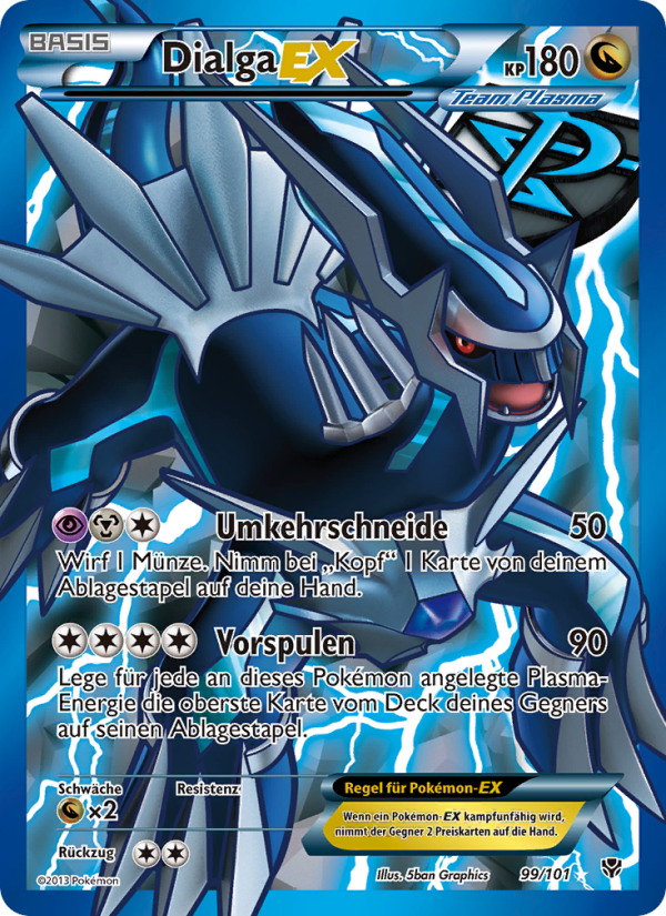 Dialga-EX 99 — Plasma Blast (German Pokémon TCG card)