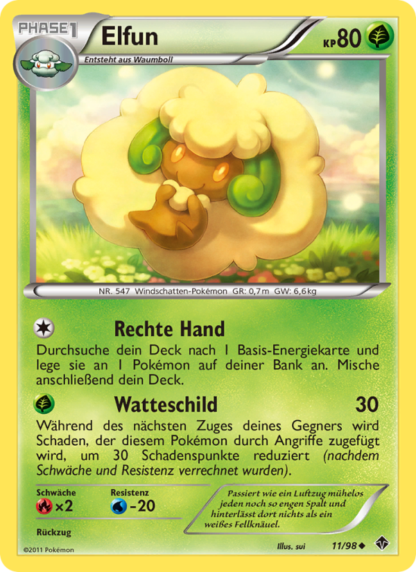 Elfun 11 — Emerging Powers (German Pokémon TCG card)