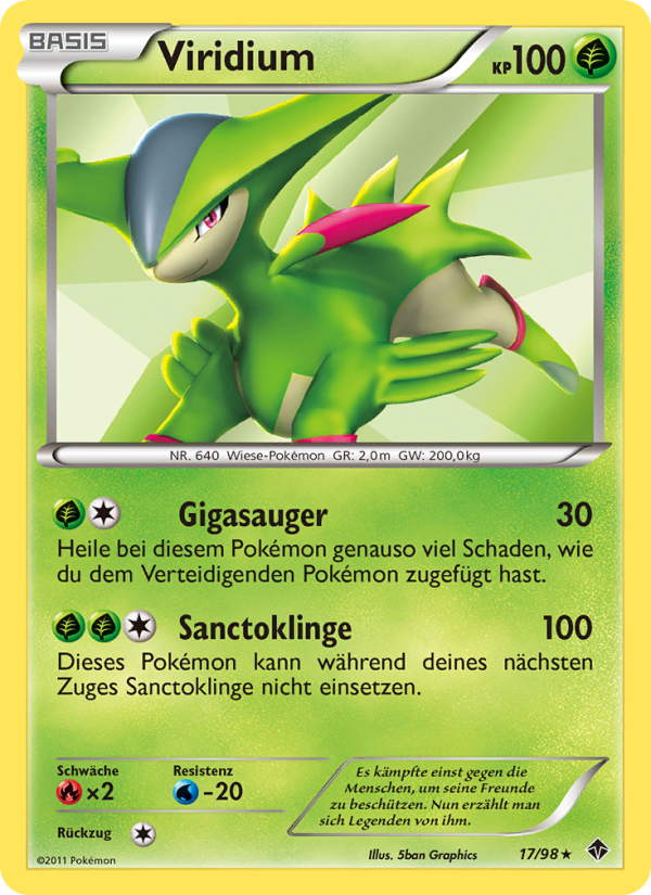 Viridium 17 — Emerging Powers (German Pokémon TCG card)