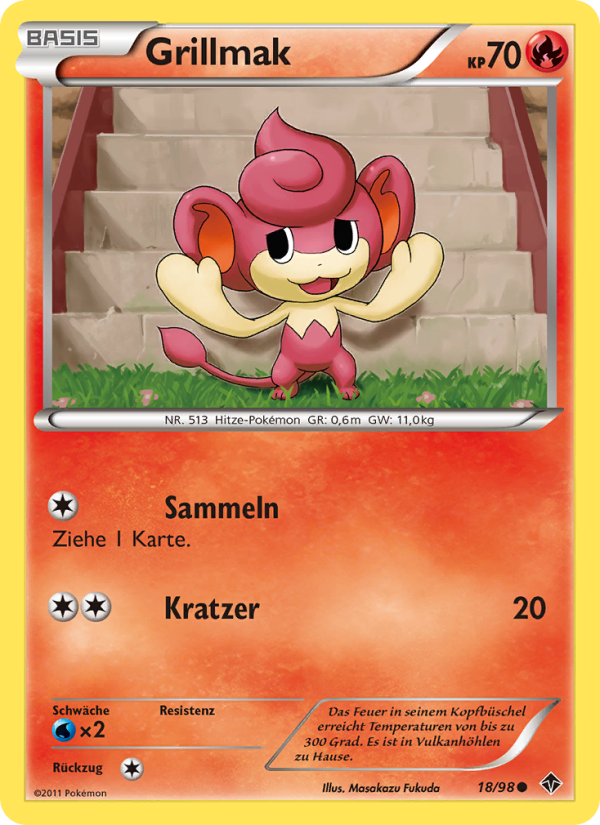 Grillmak 18 — Emerging Powers (German Pokémon TCG card)