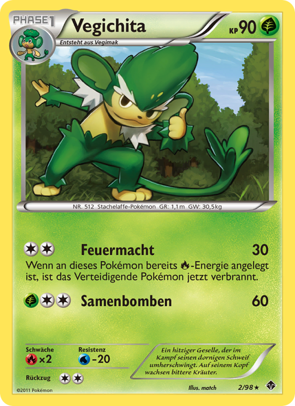 Vegichita 2 — Emerging Powers (German Pokémon TCG card)