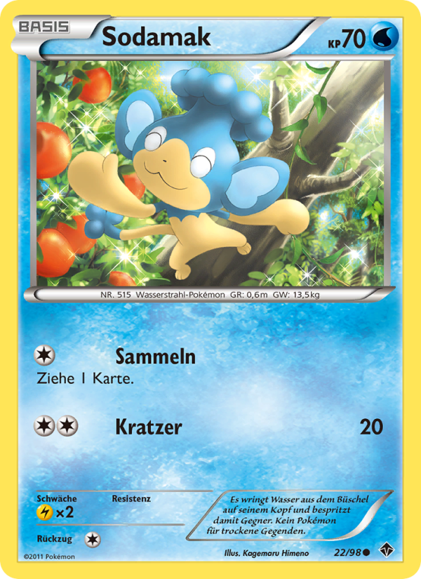 Sodamak 22 — Emerging Powers (German Pokémon TCG card)