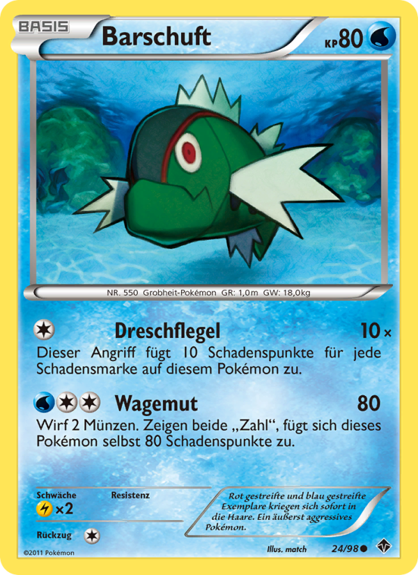Barschuft 24 — Emerging Powers (German Pokémon TCG card)