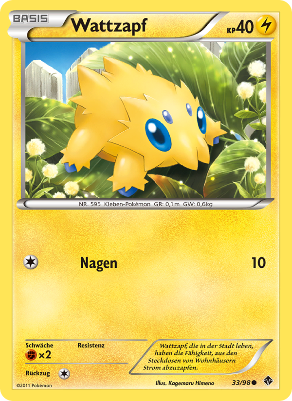 Wattzapf 33 — Emerging Powers (German Pokémon TCG card)