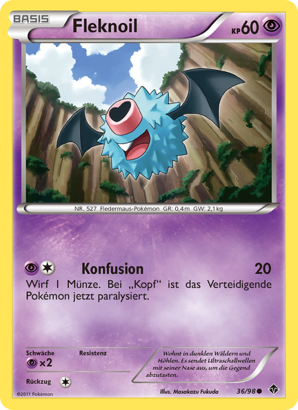 Fleknoil 36 — Emerging Powers (German Pokémon TCG card)
