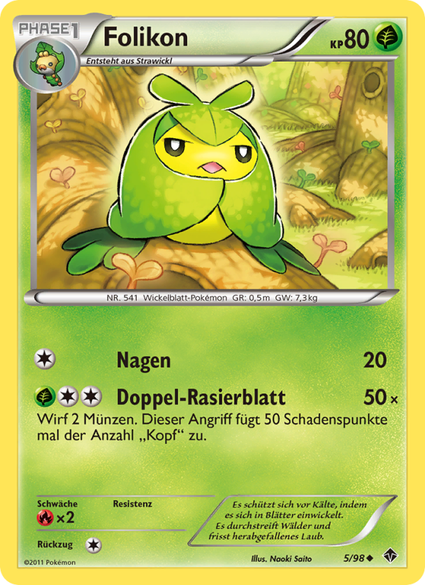 Folikon 5 — Emerging Powers (German Pokémon TCG card)