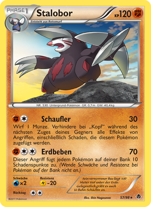 Stalobor 57 — Emerging Powers (German Pokémon TCG card)