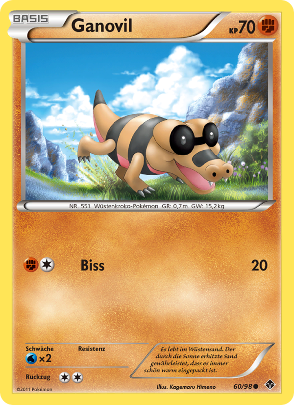 Ganovil 60 — Emerging Powers (German Pokémon TCG card)