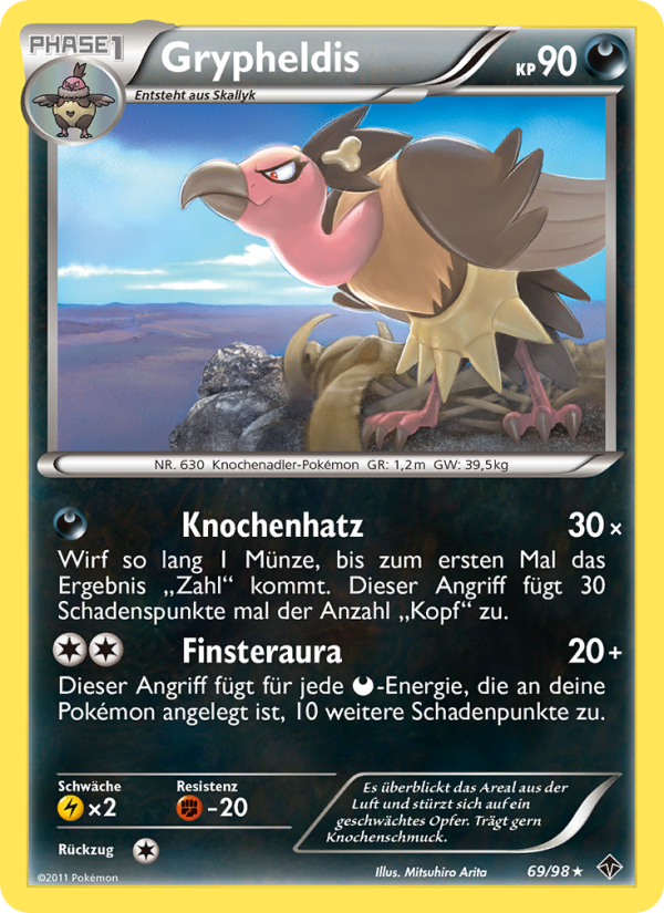 Grypheldis 69 — Emerging Powers (German Pokémon TCG card)