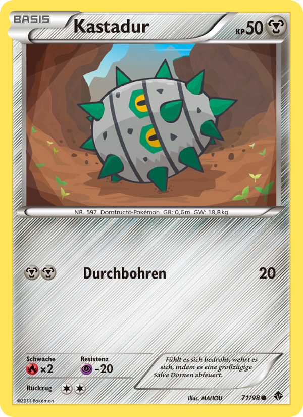 Kastadur 71 — Emerging Powers (German Pokémon TCG card)