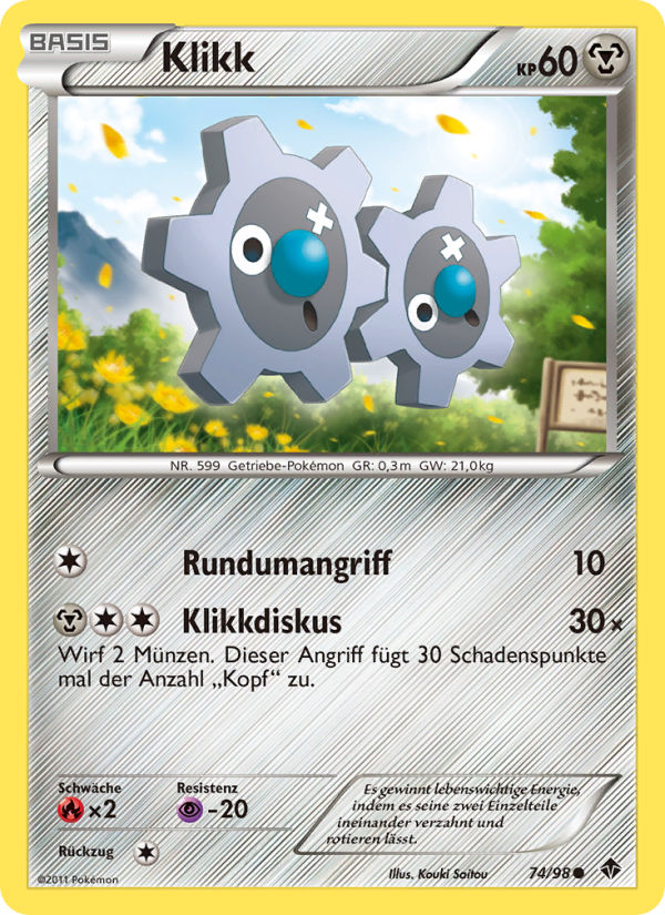 Klikk 74 — Emerging Powers (German Pokémon TCG card)