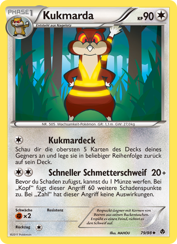 Kukmarda 79 — Emerging Powers (German Pokémon TCG card)