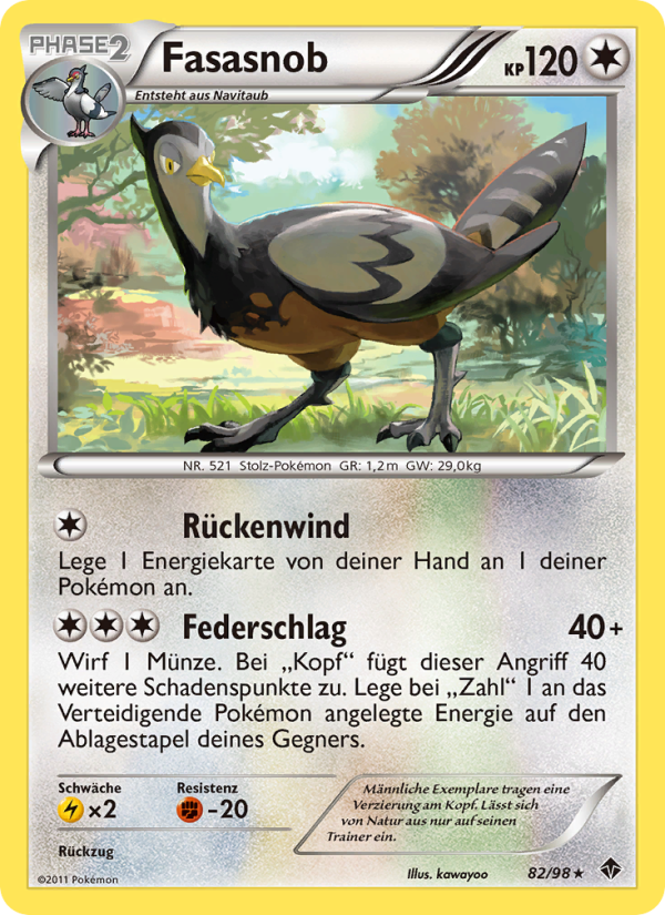 Fasasnob 82 — Emerging Powers (German Pokémon TCG card)