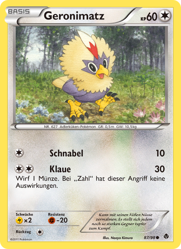 Geronimatz 87 — Emerging Powers (German Pokémon TCG card)